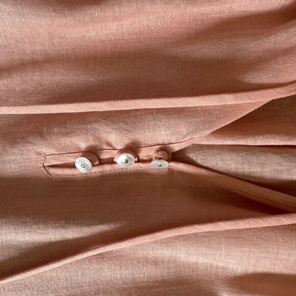 VERONICA BEARD Hawken Tiered Linen Minidress - Picture 5 of 7